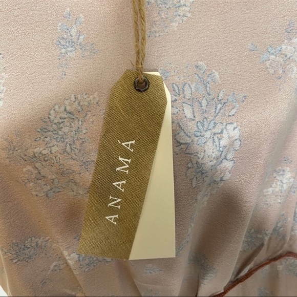 NWT Amana Rust Floral Kimono Wrap With Tie Size L - Picture 11 of 11